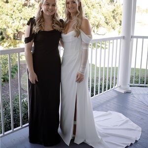 Show Me Your MuMu Bella Maxi Dress Black Luxe Satin